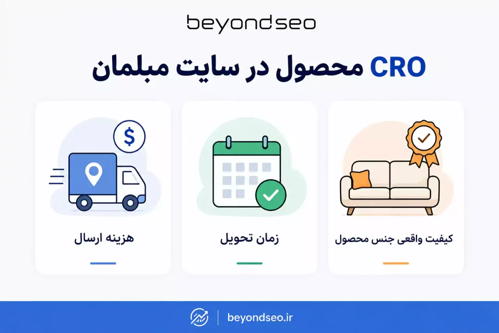 CRO محصول سایت مبلمان - فراتر از سئو